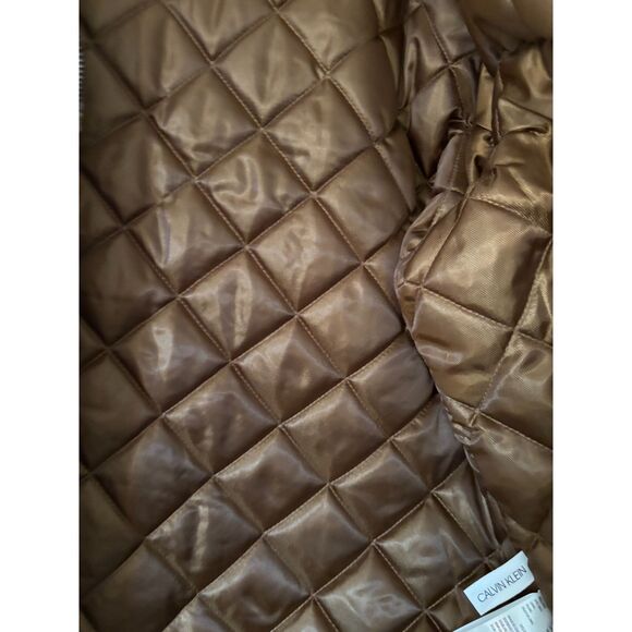 Calvin Klein Men's Classic Faux Shearling B-3 Bomber Jacket, 2XL-EUC - Picture 7 of 10